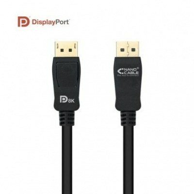 Cable Displayport Nanocable 10.15.2503/ Displayport Macho - Displayport Macho/ 3m/ Negro