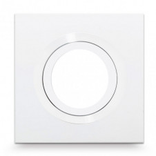 Empotrable Itaca Cuadr. 2,5x10x10 Cm Blanco/blanco Gu10 Corte 7 Cm