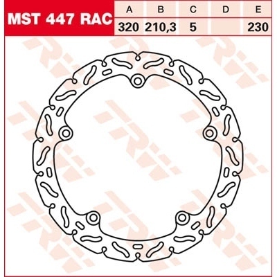 Discos de freno RAC TRW MST447RAC