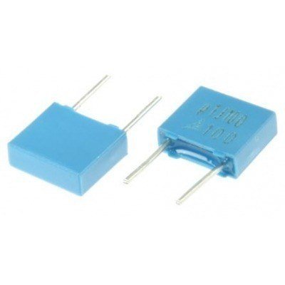 100nF 100Vdc Condensador Poliester R5mm 100K