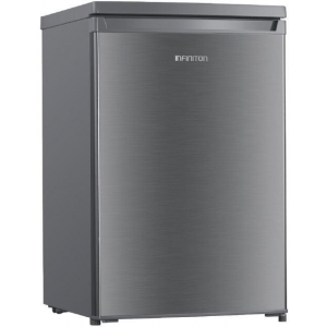 Frigorífico 1 puerta Infiniton CL-109L8XEC, 85 x 55 x 58 cm, Cíclico, luz LED, 40dB, puerta reversible, clase E, inox