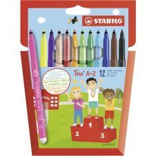 STABILO Trio Aâ??Z rotulador Fino Multicolor 12 pieza(s)