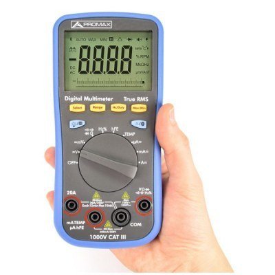 Multimetro Digital Bluetooth AC/DC 20A 1000V DC 750V AC PROMAX PD352