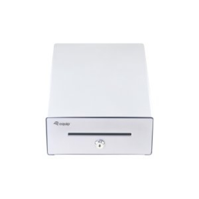 TPV CAJON PORTAMONEDAS EQUIP ALUMINIO APERTURA MANUAL Y AUTOMATICA CONECTOR RJ11 COLOR PLATA