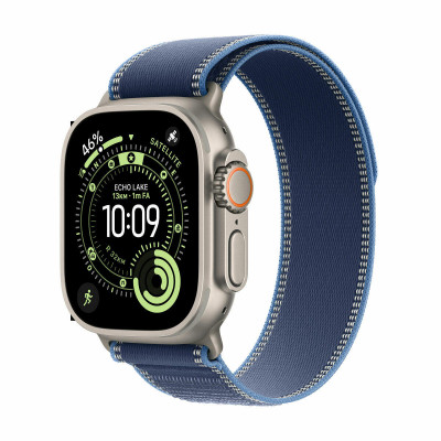 Apple Watch Ultra 3/ GPS/ Cellular/ 49mm/ Caja de Titanio Natural/ Correa Loop Trail Azul/azul brillante M/L