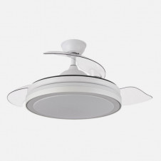 Ventilador Dc Esparta Plus 59w 6980lm Blanco 3 Aspas Desp. 107d 3 Colores C/Remoto+ Reg.intensidad+Temporizador+ Memoria