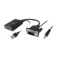 Adaptador EQUIP VGA-M a HDMI-H jack3.5