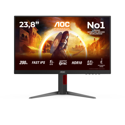 G4 24G4HA pantalla para PC 60,5 cm (23.8) 1920 x 1080 Pixeles Full HD LED Negro, Rojo