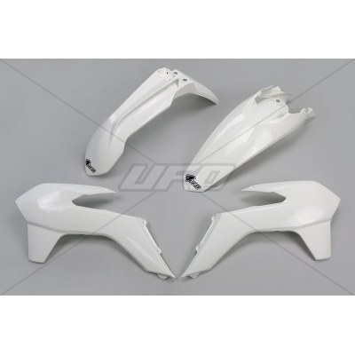 UFO Plastic Kit White KTM KTKIT516@047