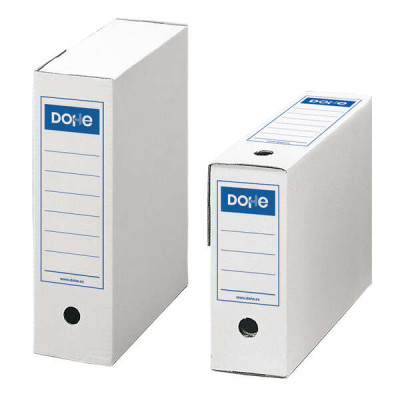 Dohe 50 Cajas de Carton de Primera Calidad - Montaje Rapido y Facil - Color Blanco