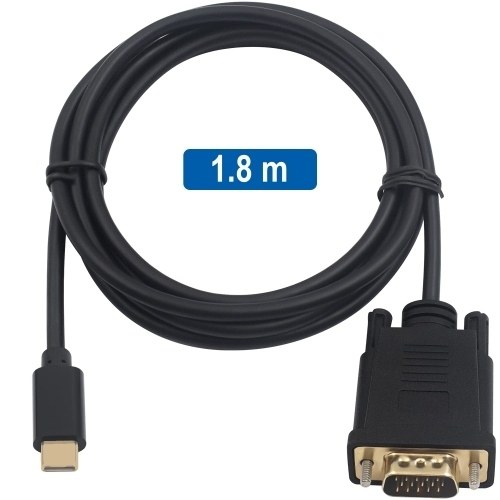 Ewent EC1052 Cable Adaptador USB-C / VGA, 1,8m