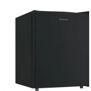 Congelador vertical Infiniton CV-51N, Table Top, 49.5 x 50 x 49.6 cm, Cíclico, clase F, 186 kWh año, 41dB, 35 litros, puerta reversible, negro