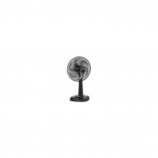 VENTILADOR DE SOBREMESA MONDIAL TURBO FAN 40W 6 ASPAS 30CM 3 VELOCIDADES OSCILANTE SILENCIOSO NEGRO V63