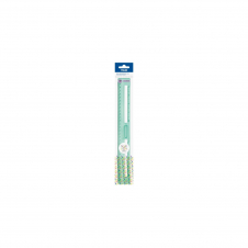 Milan Regla 30 cm transparente serie New Look, verde