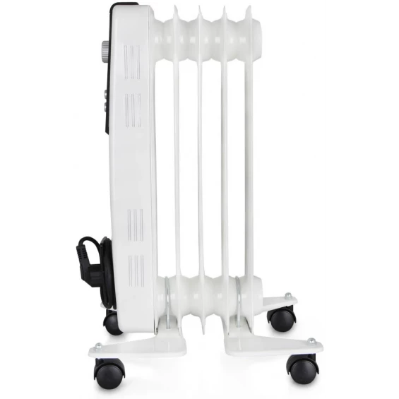 Radiador de aceite Orbegozo RH 1000, 1.000 W, 5 elementos, 2 potencias, termostato regulable, blanco - imagen 3