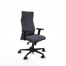 Piqueras y Crespo Albacete direcci?n sincro bali gris oscuro brazos 2D base nailon ruedas 65 nailon