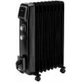 Radiador de aceite Jata JCRA2392, 2.000 W, 9 elementos, 3 potencias, termostato regulable, negro - imagen 3