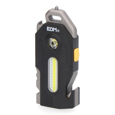 Linterna de seguridad 6 en 1 7w + 2,5w 400lm 2 leds 300mah