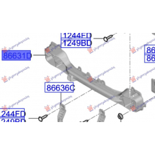 REAR BUMPER REINFORCEMENT (O)