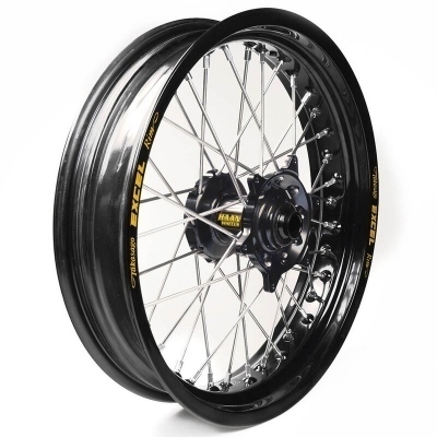 Rueda completa Haan Wheels aro negro 17-3,50 buje negro 1 65206/3/3 1 65206/3/3