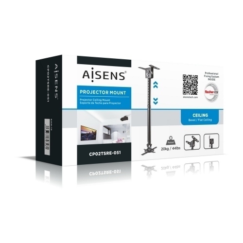 Aisens Soporte Proyector Universal Pro Giratorio, Inclinable y Extensible De T