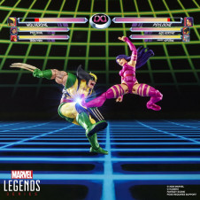 Pack 2 figuras hasbro marvel legends series wolverine vs psylocke