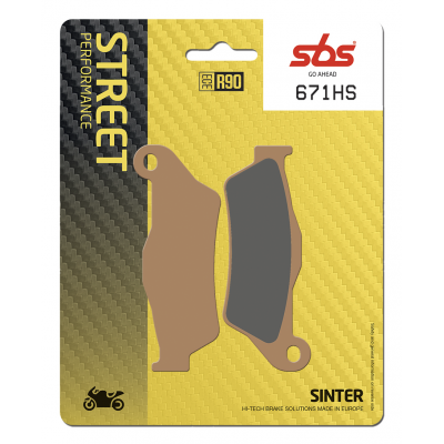 HS Street Excel Sintered Front Brake Pads SBS 671HS