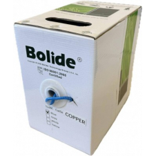 BOBINA BOLIDE CABLE UTP CAT5E 100MTS, AWG, AZUL, INTERIOR