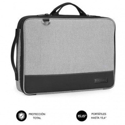 Maletín Subblim Advance Laptop Sleeve para Portátiles hasta 15.6/ Gris