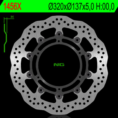 Disco de freno NG 1456X 319,5 x 137 x 5,0 1456X