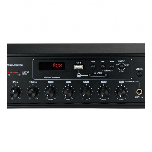 Amplificador PA 350W 6Zonas FM/USB/MIC/AUX NEXT MX350