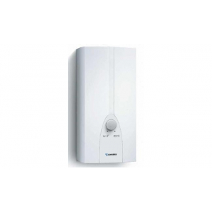 Calentador termo eléctrico instantáneo Junkers ED 6-2S, 6000W, 3.4 litros/minuto, presión mínima 1 bar, 25 x 14.4 x 10 cm, blanco