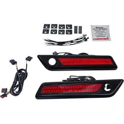 Saddlebag Latch Dual Color Accent Lights CUSTOM DYNAMICS CD-SBL-DC4-RB