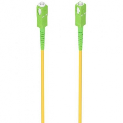 Cable de Fibra Óptica G657A2 3.0 9/125 SMF Aisens A152-0980/ LSZH/ 2m/ Amarillo