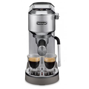 Cafetera espresso De’Longhi Dedica Duo EC890.M, 15 bares, Cold Brew en 5 min, My LatteArt, panel táctil, Thermoblock, 15 cm de ancho, metal