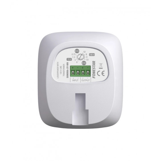 Altavoz de superficie con transformador de línea 100 V y baja impedancia. Fonestar SONORA-3T-WH - imagen 6