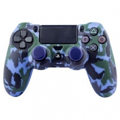 Funda Silicona Blade FR-TEC Navy Camo para Mando PS4/ Azul