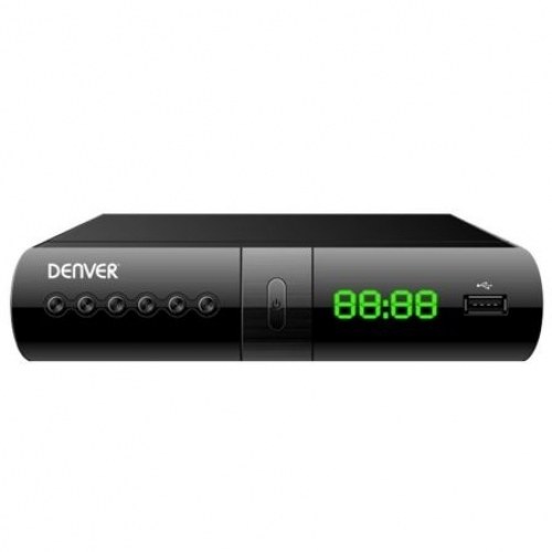 RECEPTOR TDT SOBREMESA DENVER DTB-133- DVB-T2 H.264 - SOPORTA 1080P - USB REPRODUCTOR - PANTALLA LED - HDMI - COAXIAL