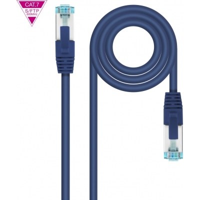 CABLE RED CAT.7 LSZH SFTP PIMF AWG26 AZUL 25 CM