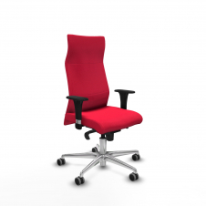 Piqueras y Crespo Albacete direcci?n sincro bali rojo brazos 1D cromados base aluminio ruedas 65 engomadas