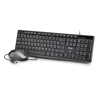 TECLADO + RATON WIRED COCOA KIT V2 NGS