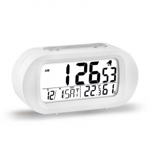 Radio reloj despertador Elbe RD009 con display iluminado blanco