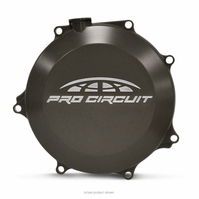 Tapa de embrague Pro Circuit para Kawasaki KX450F: aluminio, negro CCK06450