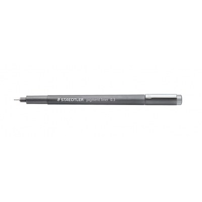 Staedtler Pigment Liner 308 Rotulador Calibrado - Trazo 0.3mm - Secado Rapido - Color Gris