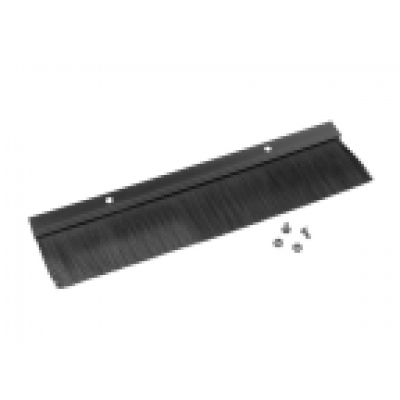 PANEL CEPILLO PARA ENTRADA CABLE RACK 19 NEGRO