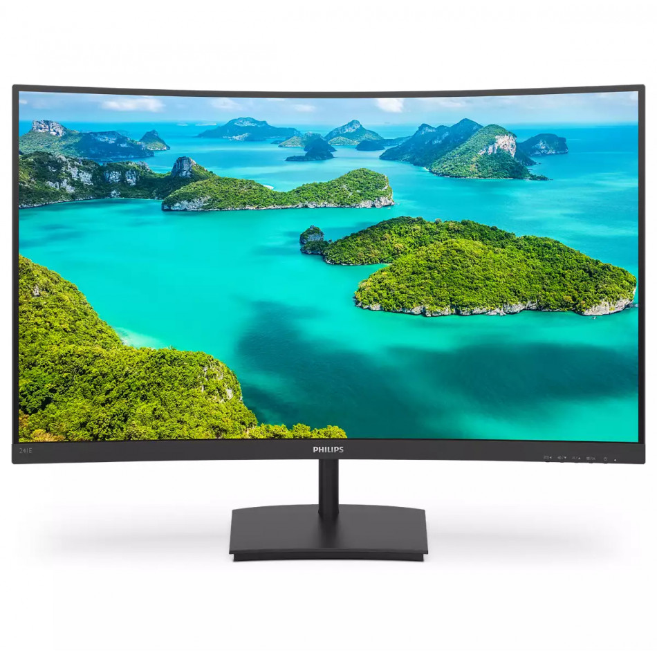 Philips 241E1SC  Monitor23.6\1 FHD VGA HDMI Curv
