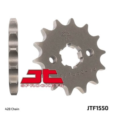 Piñón JT SPROCKETS acero estándar 1550 - Paso 428 JTF1550.14