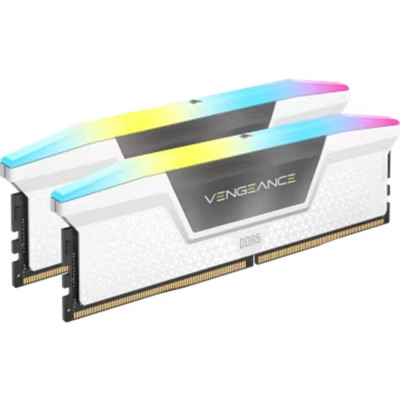 Memoria ram ddr5 32gb 2x16gb corsair vengeance rgb white - 6000mt - s - pc5 - 48000 - cl38
