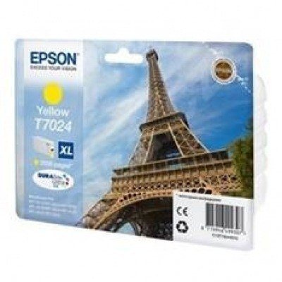 Cartucho tinta epson t702440 amarillo alta capacidad wp4000 - 4500 2400pag - torre eiffel