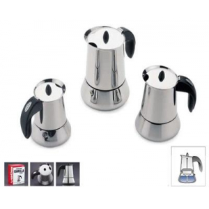 Cafetera italiana Valira INOX ISABELLA 6T, 6 tazas, acero 18/10, apto todas fuentes calor, inox